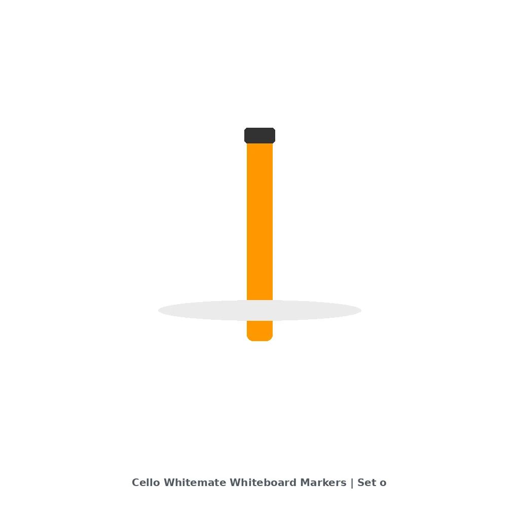 Cello Whitemate Whiteboard Markers | Set of 5 | Assorted Ink Colours