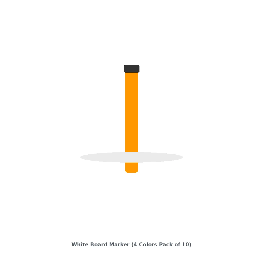 [MAG-WHITEBOARDMARKER4COL-03272] White Board Marker (4 Colors Pack of 10)